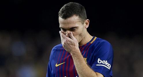 برشلونة يفتقد خدمات فيرمايلين لمدة شهر 
